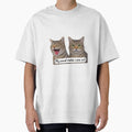 Neurospicy My Social Meter Runs Out Funny Introvert Cat Meme Premium Tri-Blend by JohnVBurks