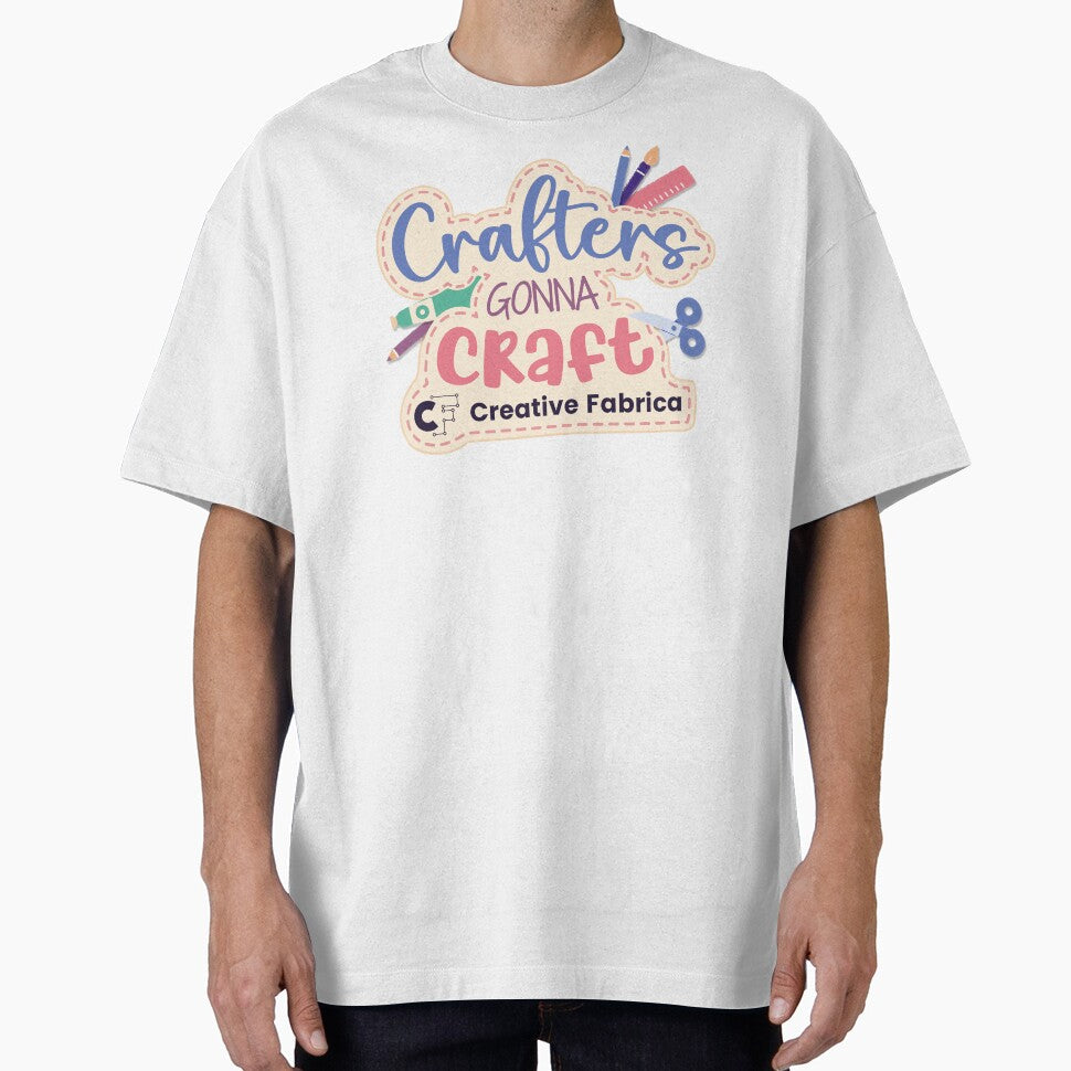 Creative Fabrica "Crafters Gonna Craft" Quote by CFMerch