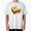 Angry Sandwich Sliced in Half Funny Food Art by jgvisualarts