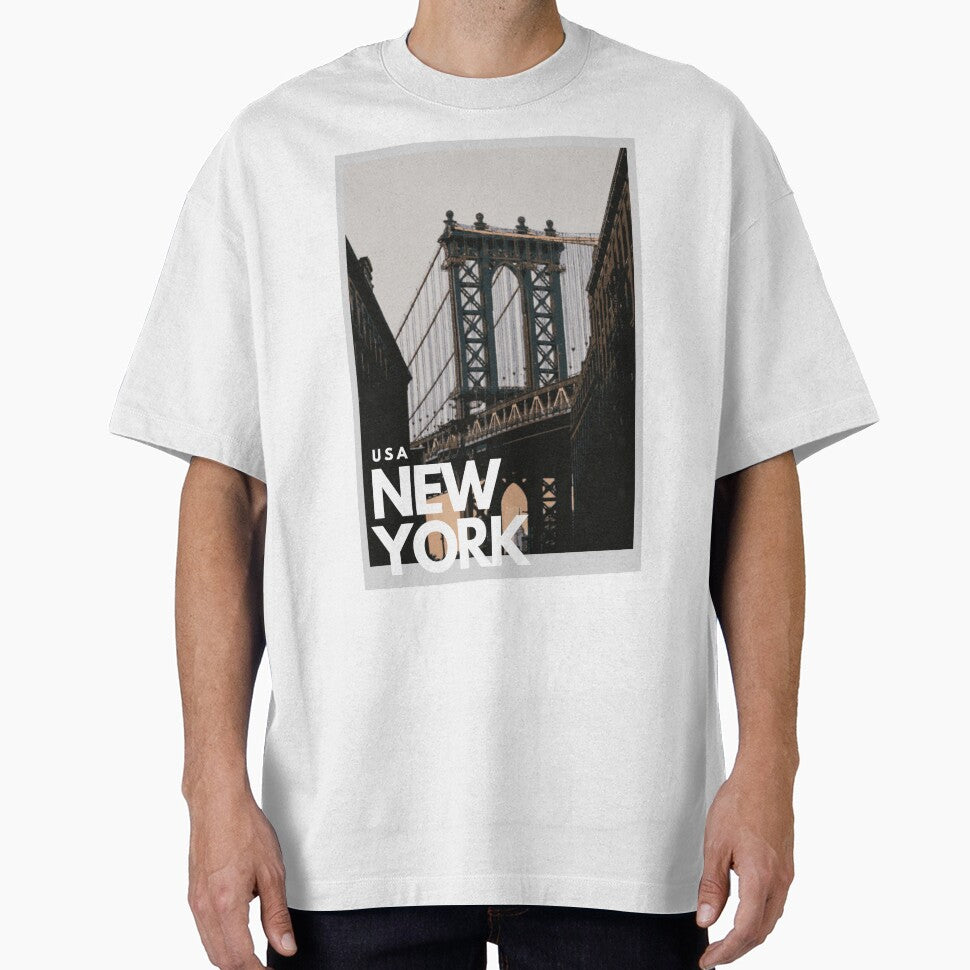 New York Manhattan Bridge - T-shirts, Hoodies and Sweatshirts by TripsandPrints