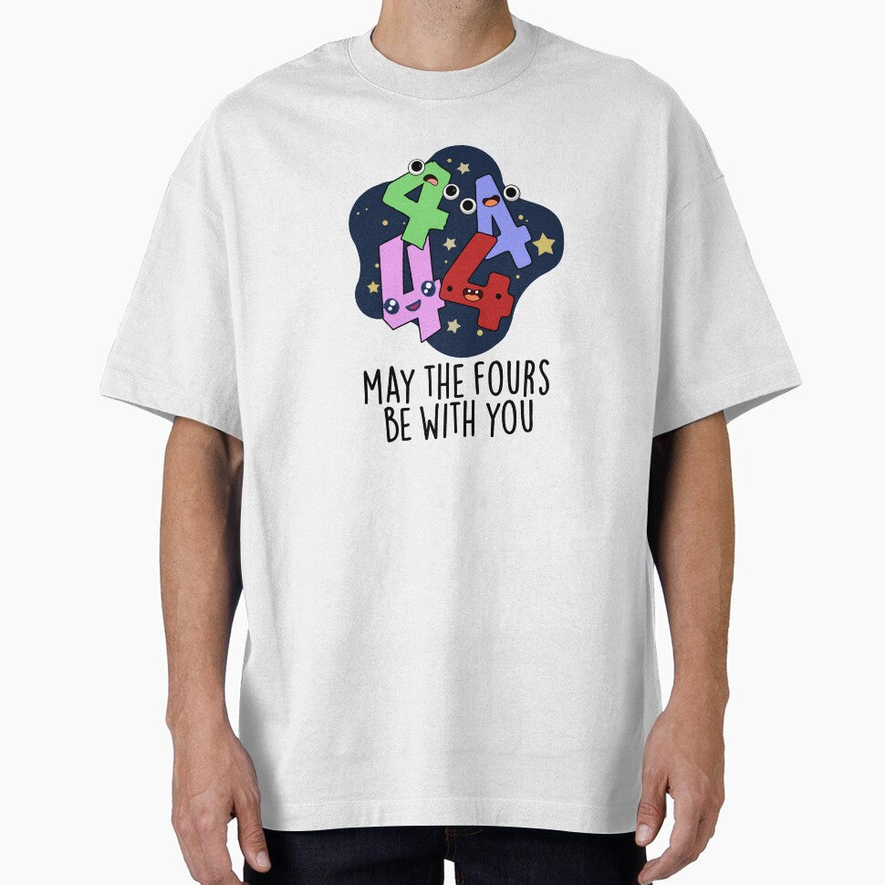 May The Fours Be With You Cute Number Pu by punnybone