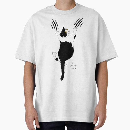 Playful Scratching Cat – Funny Design for Cat Lovers by SVALANART