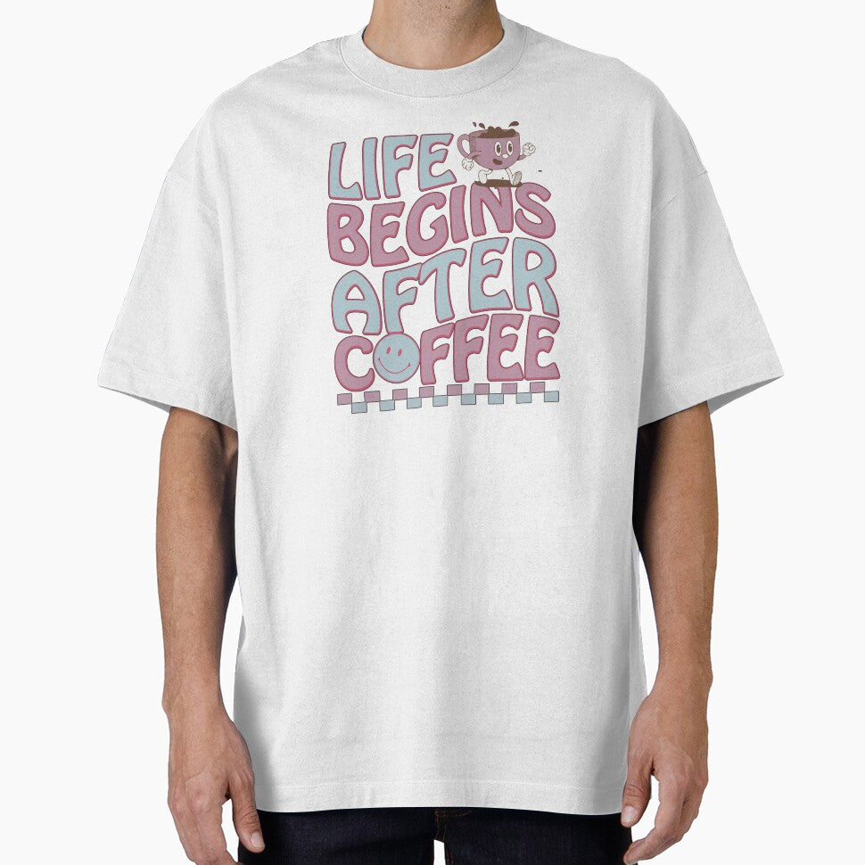 Life Begins After Coffee Retro by HappyLifeCreate