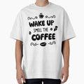 Wake Up Smell The Coffee – Minimal Coffee Quote Typography by Lulunza