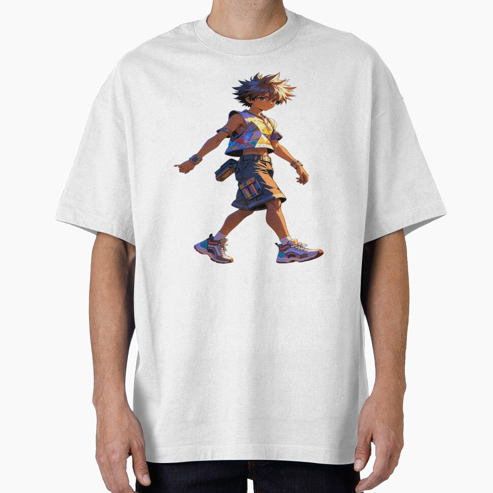 Anime Festival Kid – Coachella Streetwear Aesthetic | Colorful Anime T-Shirt & Sticker Design by Sushikidsntod