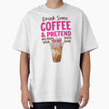 Funny Preppy Iced Coffee Pink Bow Coffee Lover by KroghDs