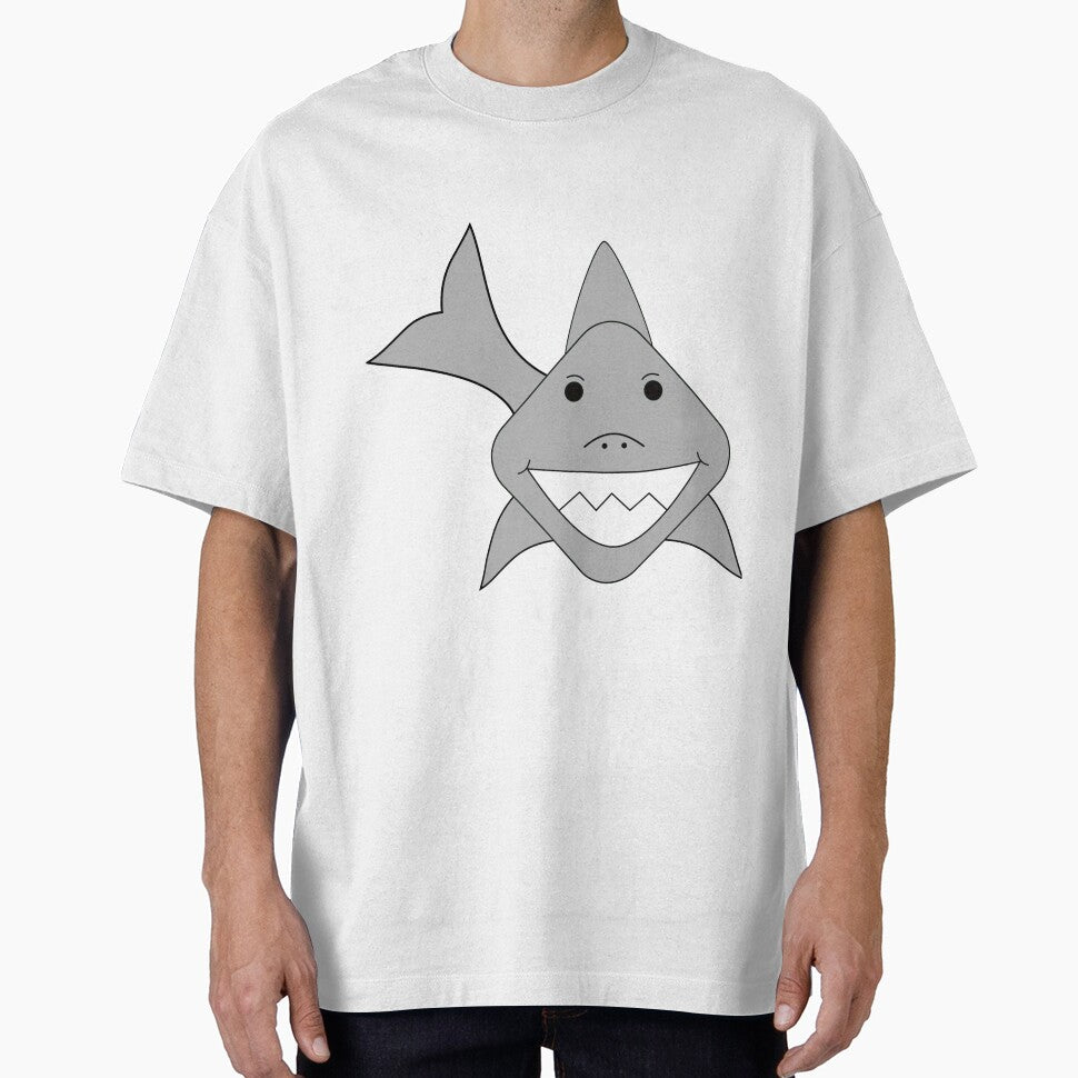 Cute Shark With A Precious Face Drawn in The Kawaii Style by CreativeCranium