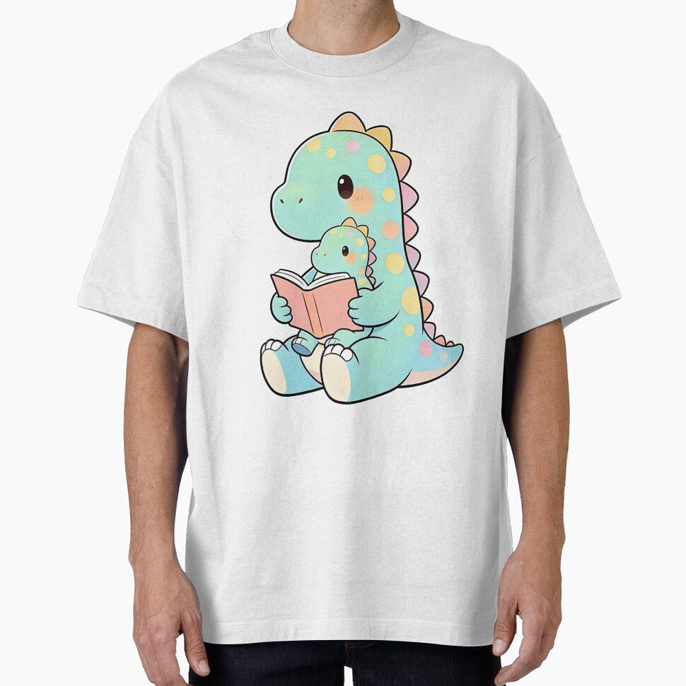 Mommy Dino & Baby Reading | Cute Family Matching Outfit by PrintStichCo