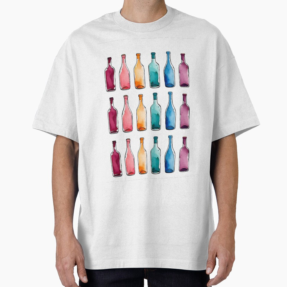 Watercolor Wine Bottles Sticker Collection by Creativ_Design