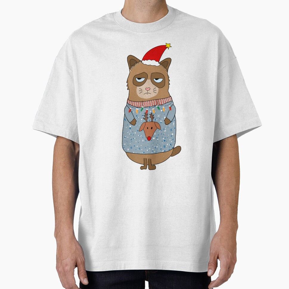 Angry cat, Bitter cat, Cat with Christmas sweater, Cat at Christmas by mysummerland