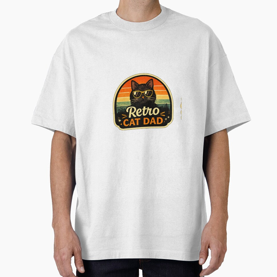 Retro Cat Dad Vintage Funny Cat Lover Design by Artbysarmina
