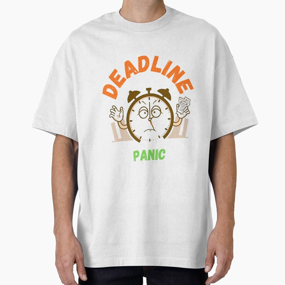 Deadline Panic – Funny Office Humor Shirt by GigaFactory