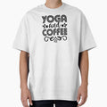 Yoga Quote Yoga and Coffee Motivational Saying by SoccaTamam