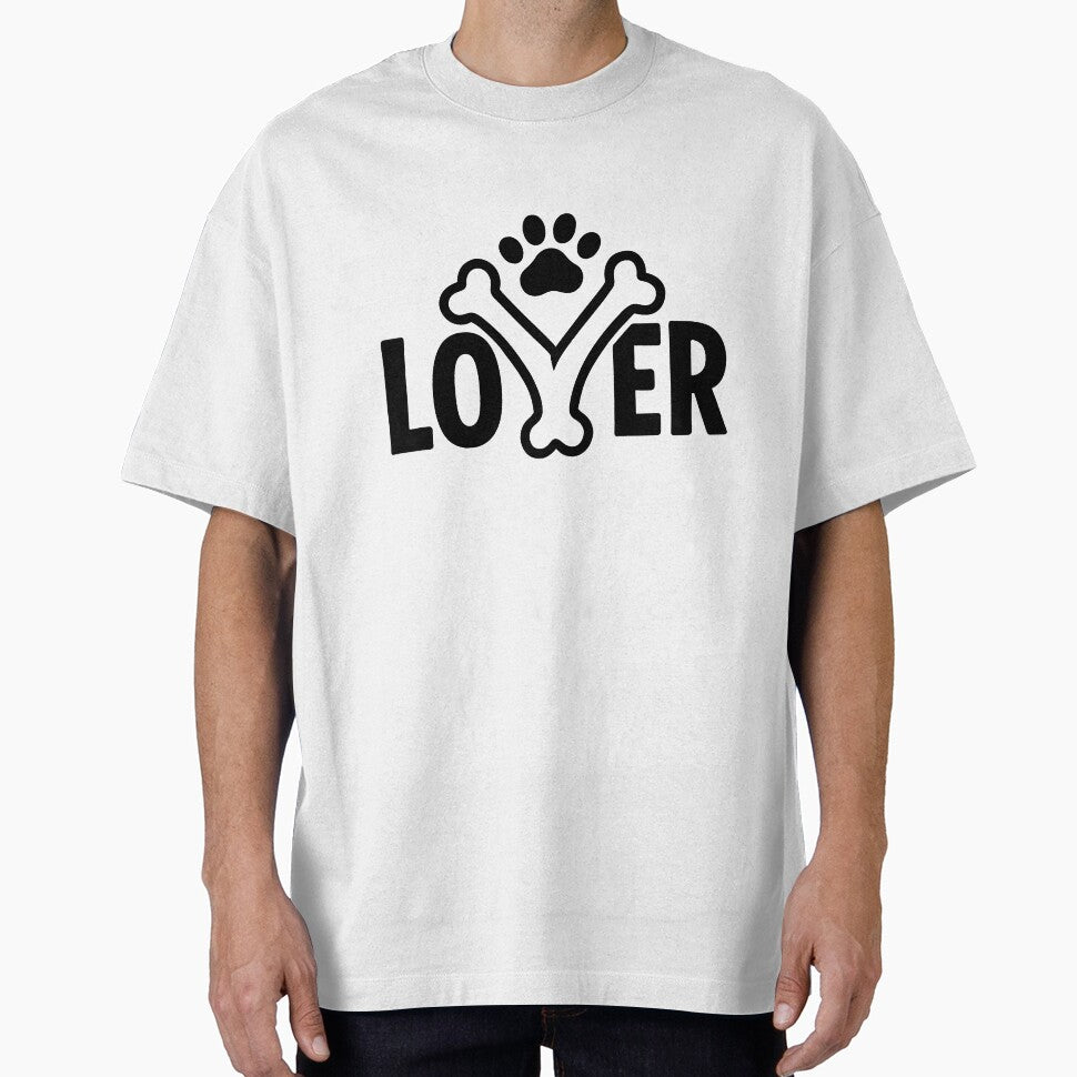Dog Lover Bone Paw Typography Design by OwnYourMood