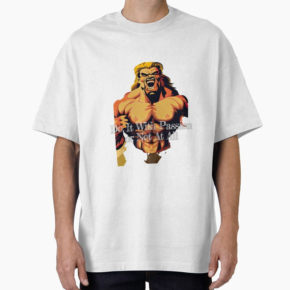 XDo It With Passion or Not At AllDesignBodybuilding Fitness Gym Workout Exercise Merch Print Design by tengamerx