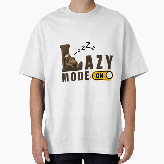 Lazy Mode ON – Funny Sarcastic T-Shirt Design | Viral Humor Graphic Tee by Sarcastic Meme Tees Studio