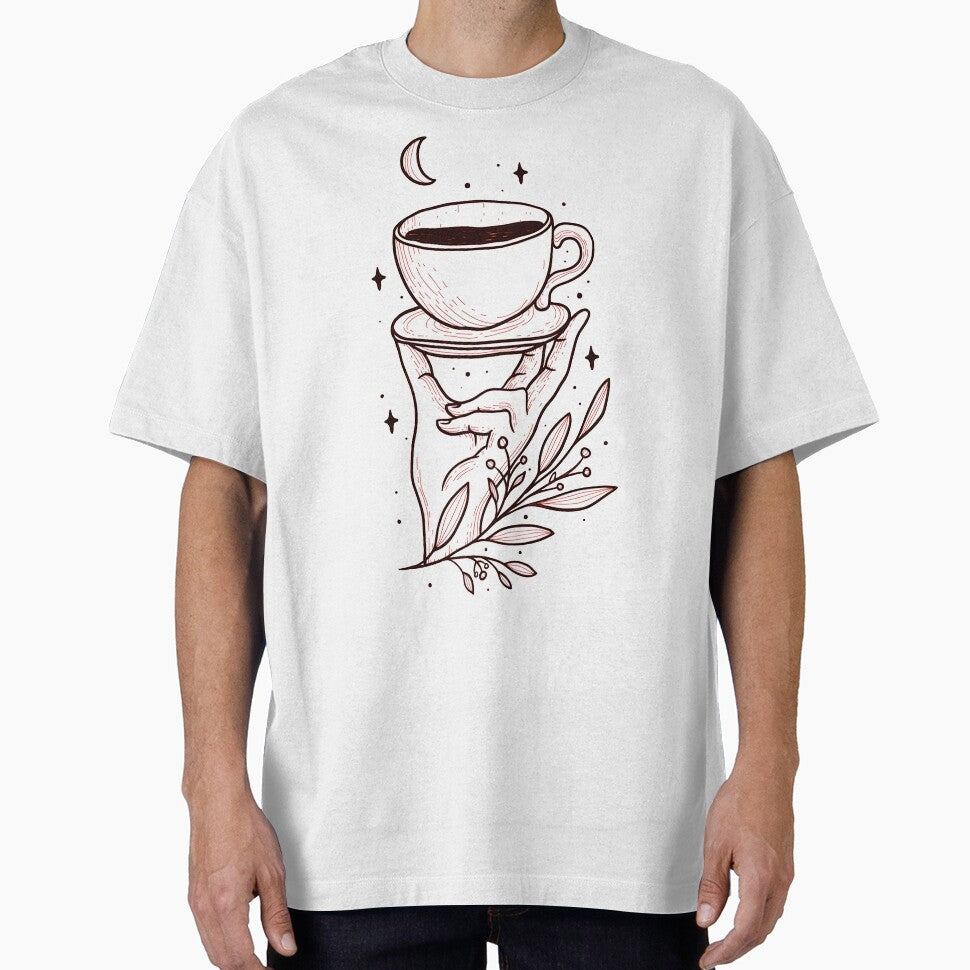 Hand Raised A Cup Of Coffee by Farra6541Store