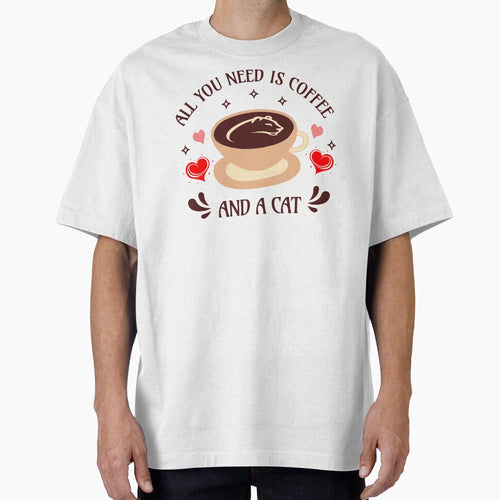 All You Need is Coffee and a Cat Funny Cat by Sachie's Studio