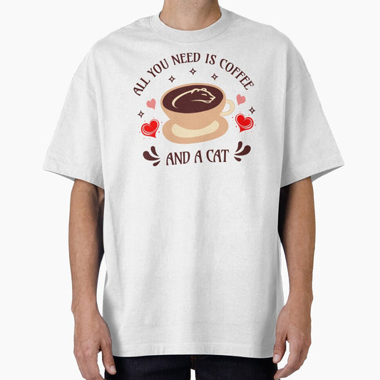All You Need is Coffee and a Cat Funny Cat by Sachie's Studio