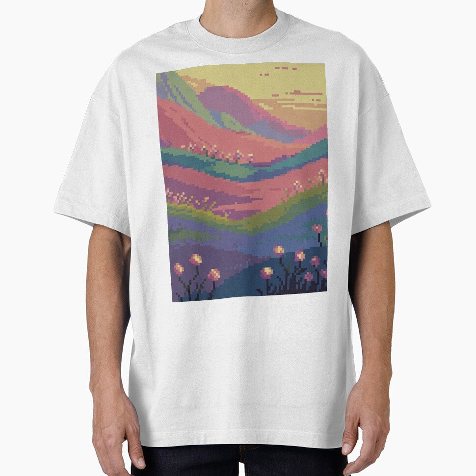 Pastel Pixel Gaming Landscapes – Retro Aesthetic Posters & Totes by sam54796