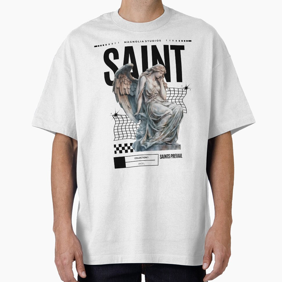 SAINT ANGEL STATUE design graphic tee by magnoliaclo