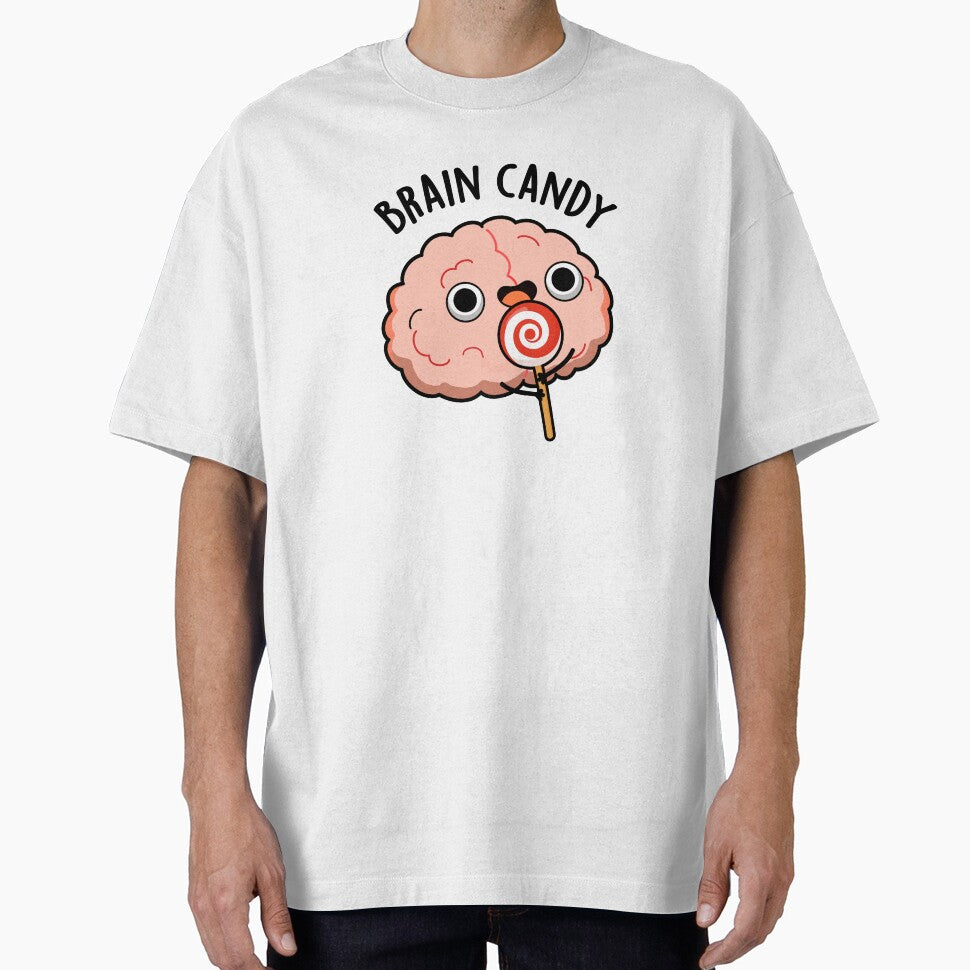 Brain Candy Cute Brain Anatomy Pun by punnybone