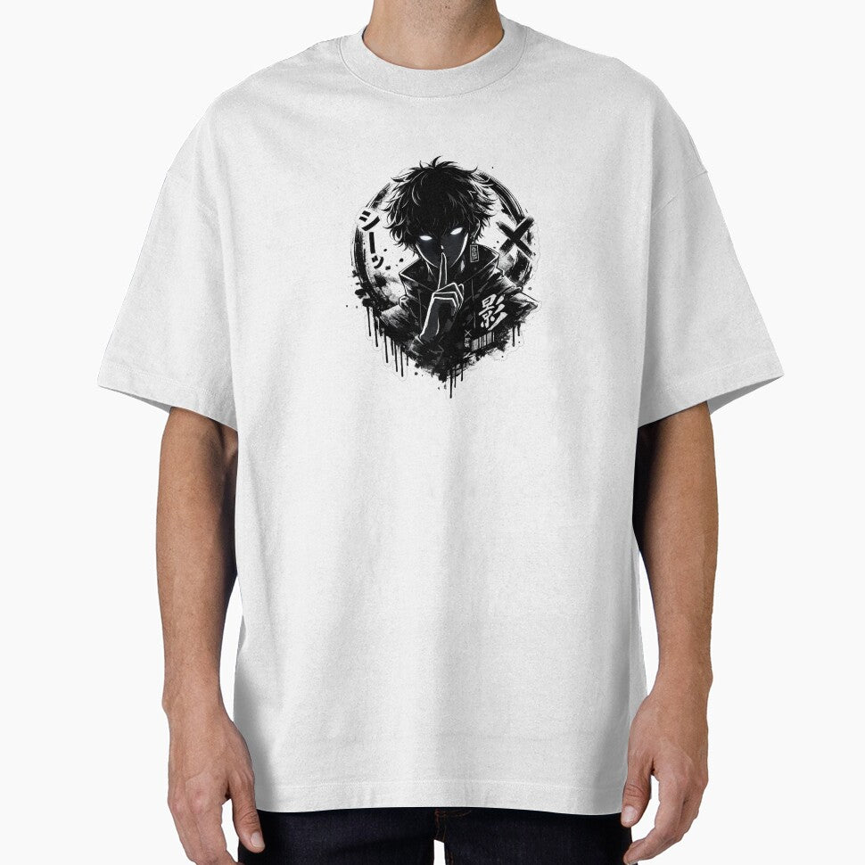 Shadow Whisper Anime Aesthetic T-Shirt by Velmox