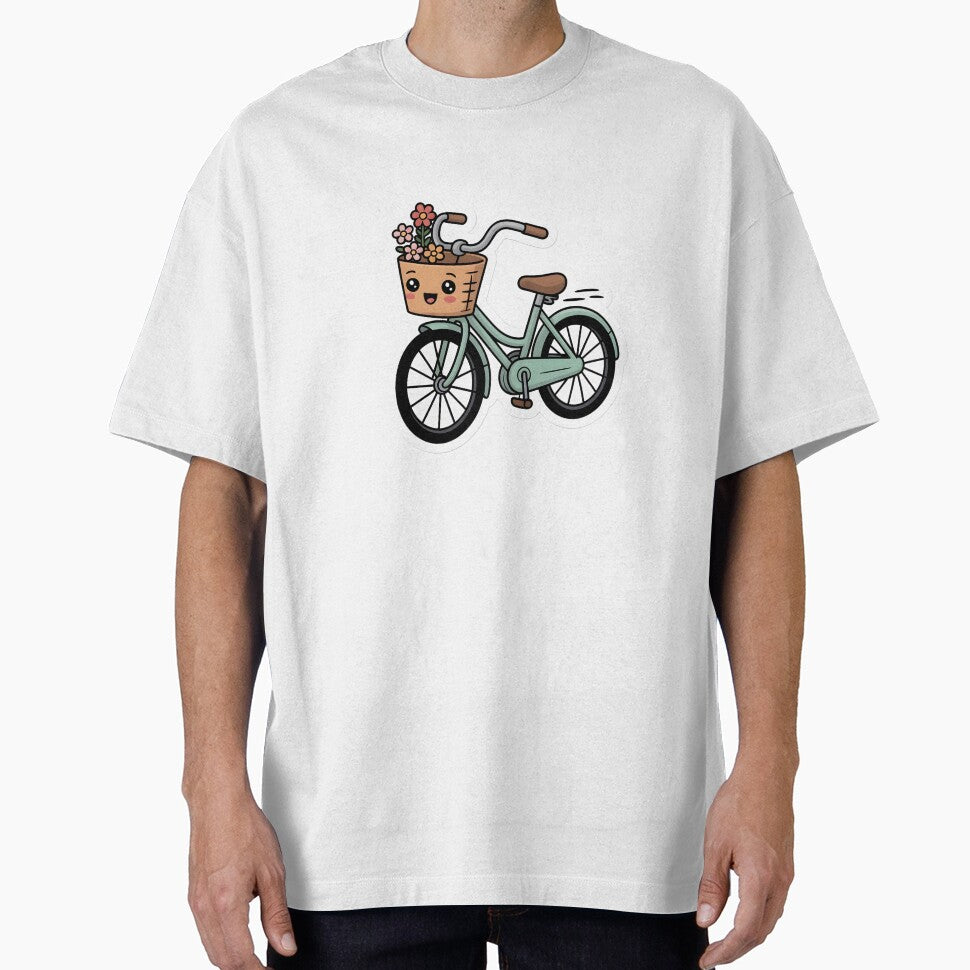 Cute Kawaii Bicycle – Cycling Lover Sticker by DesignEG