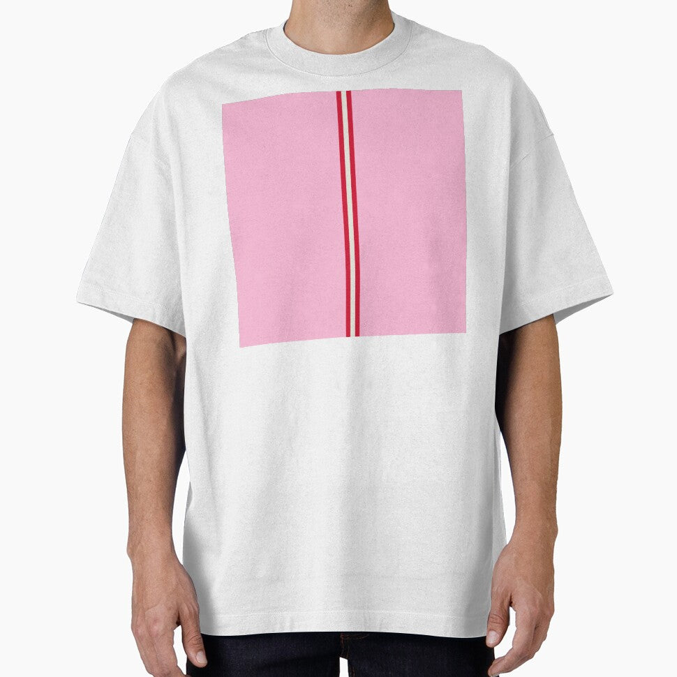 COTTON CANDY PINK, RED & CREAM Central Vertical 3 STRIPES by RachelMacht