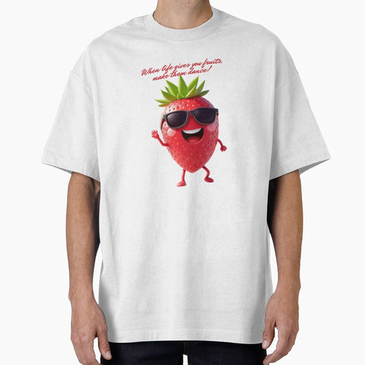 Dancing Kawaii Fruits - Strawberry Musicians Vibes Fun Colorful by KountaDjo