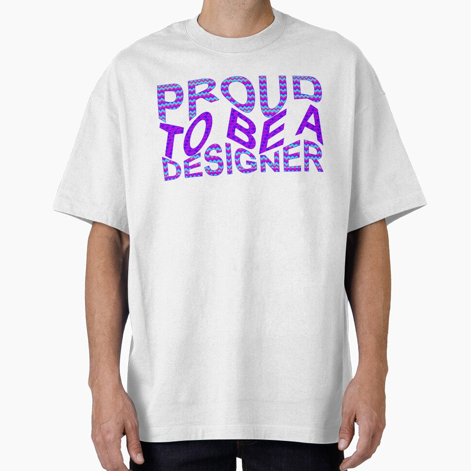 Proud To Be A Designer Wavy Text by TheIconSmith