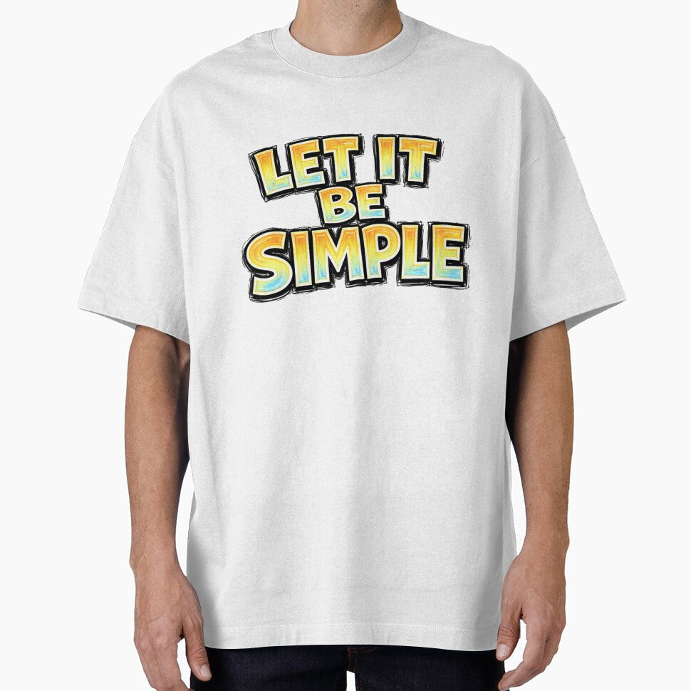 LET IT BE SIMPLE – hand drawn childlike typography by Mac Sketches