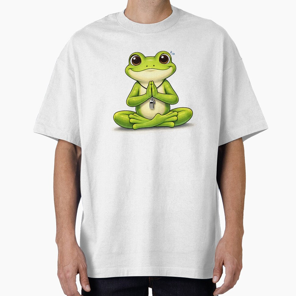 Funny Yoga Frog Shirt – Yoga Instructor Meditation Cute Mindfulness Animal Tee by Digital Culture Studio
