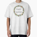 Happy Holidays Wreath – Festive Christmas Ornament Design 2025 by Punnyverse