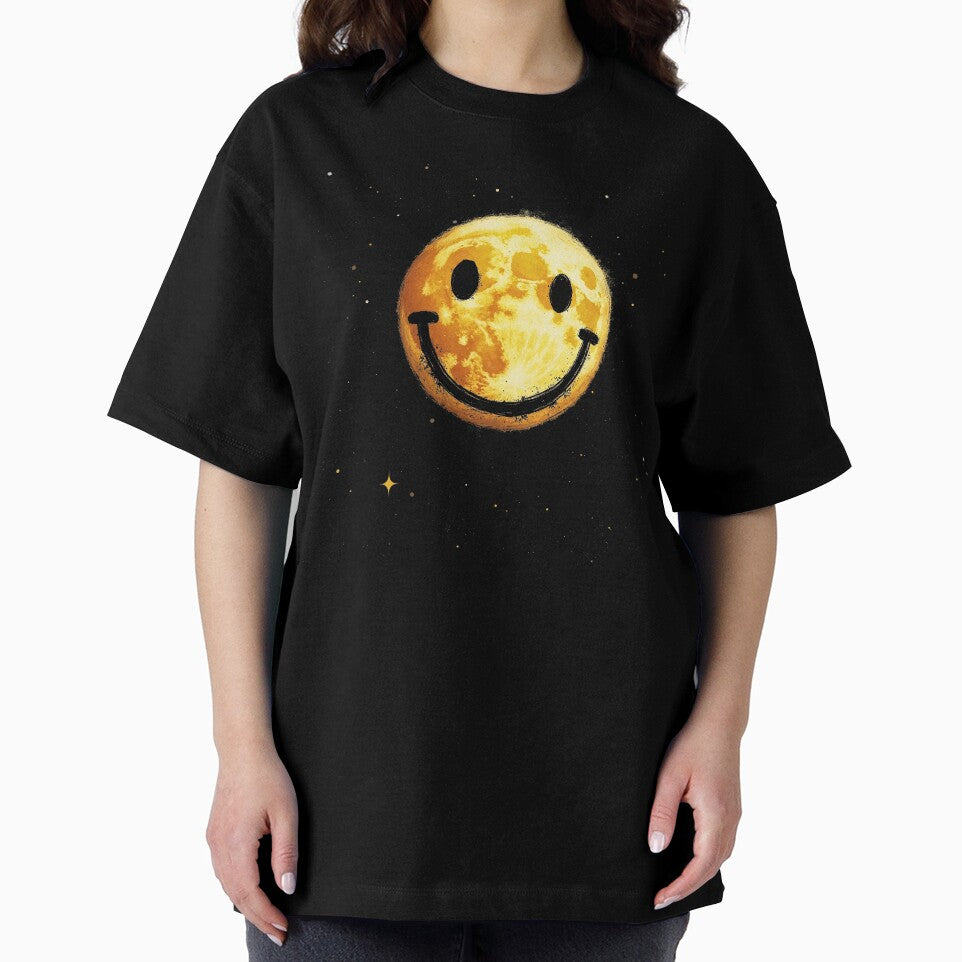 Full moon smiley face by Inklivion