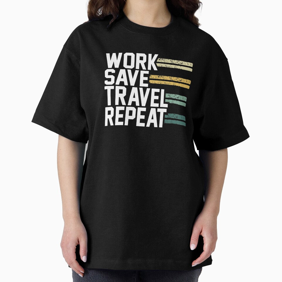Work Save Travel Repeat Wanderlust by zanytee
