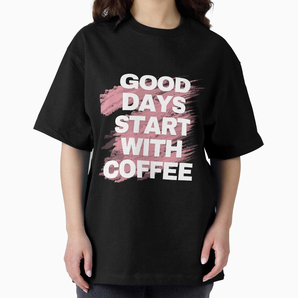 Good days start with coffee simple topographic design by SalinahYahya