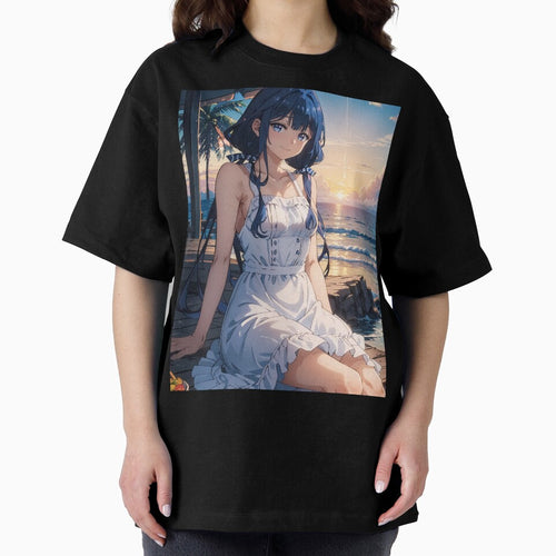 Aki Adagaki White Dress Sunset Masamune kun Revenge Anime by TorbenKuhano