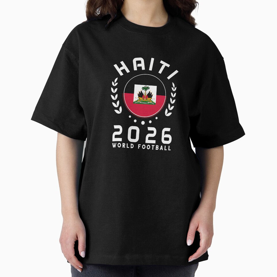 World Cup 2026 Haiti Football Fan Haitian Supporter T-Shirt_84687246 by Alexia Faye