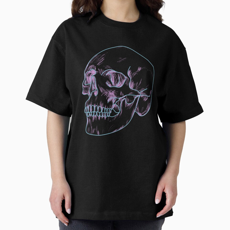 grunge black skull by sotterraty