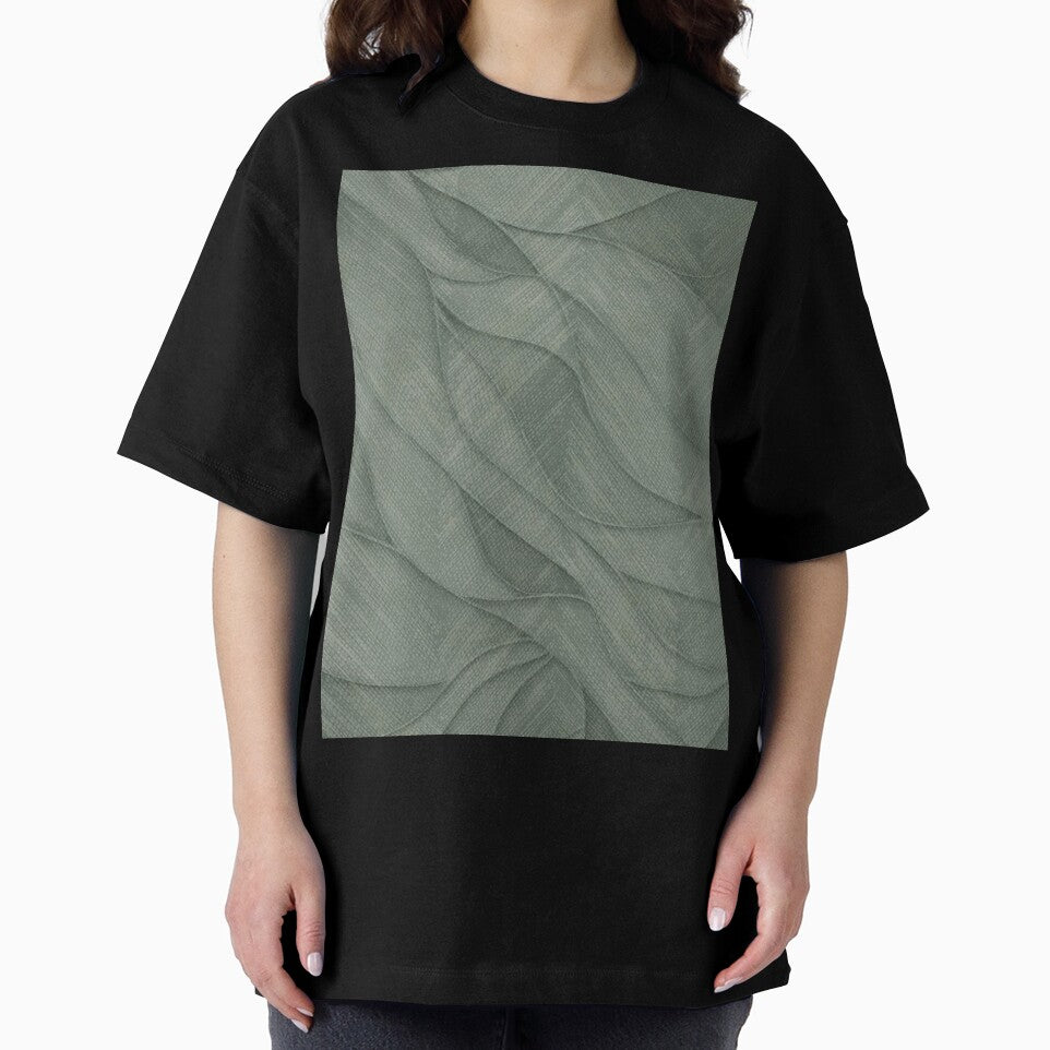Sage Green Leaf Veins Tetured Pattern by ZedColors