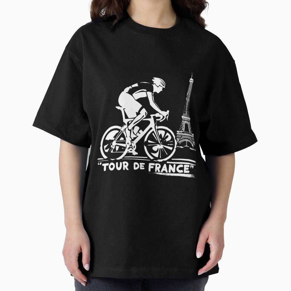 Cycling In Paris Eiffel Tower Silhouette | Limited Edition by ThomasTarpennin