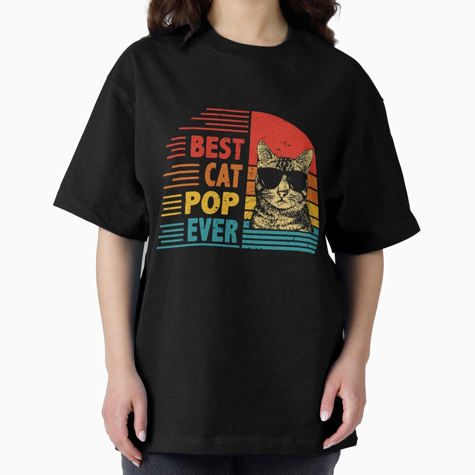 Vintage Retro Best Cat Pop Ever Funny Cat Lover Father's Day Gift by EdwinaEmmanoiCo