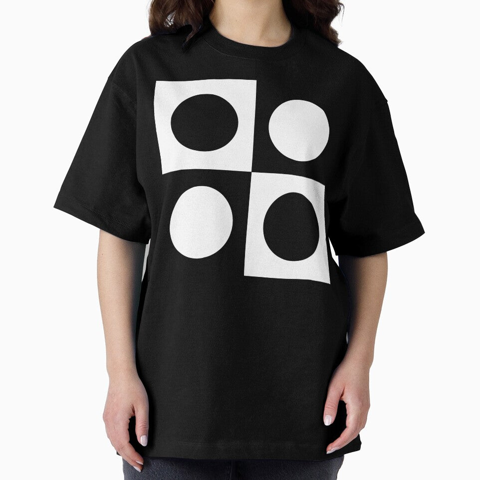 Black and White Circle Checker Pattern by innocentadverse