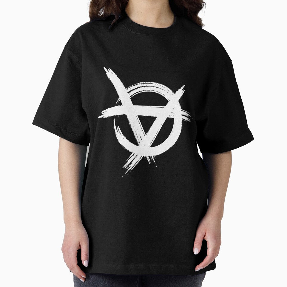 Anarchy Symbol White inspired by Vetements by MadeInR