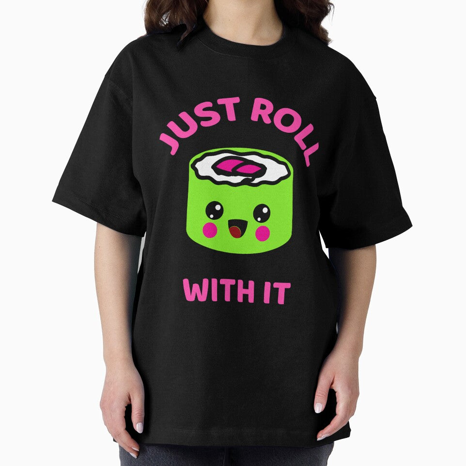 Kawaii food sushi roll pun by plzLOOK