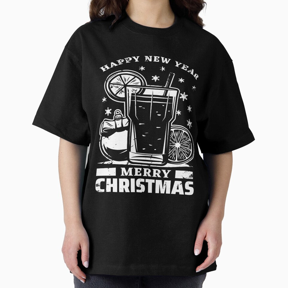 Christmas holiday with inscriptions cocktail lemon essential t-shirt by ougraz24