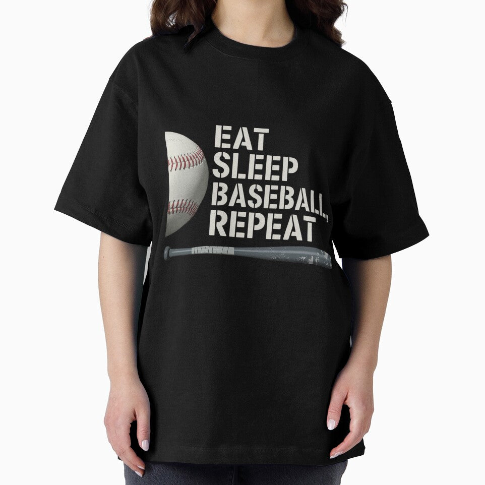 Eat Sleep Baseball Repeat Baseball Player by LanNasishop