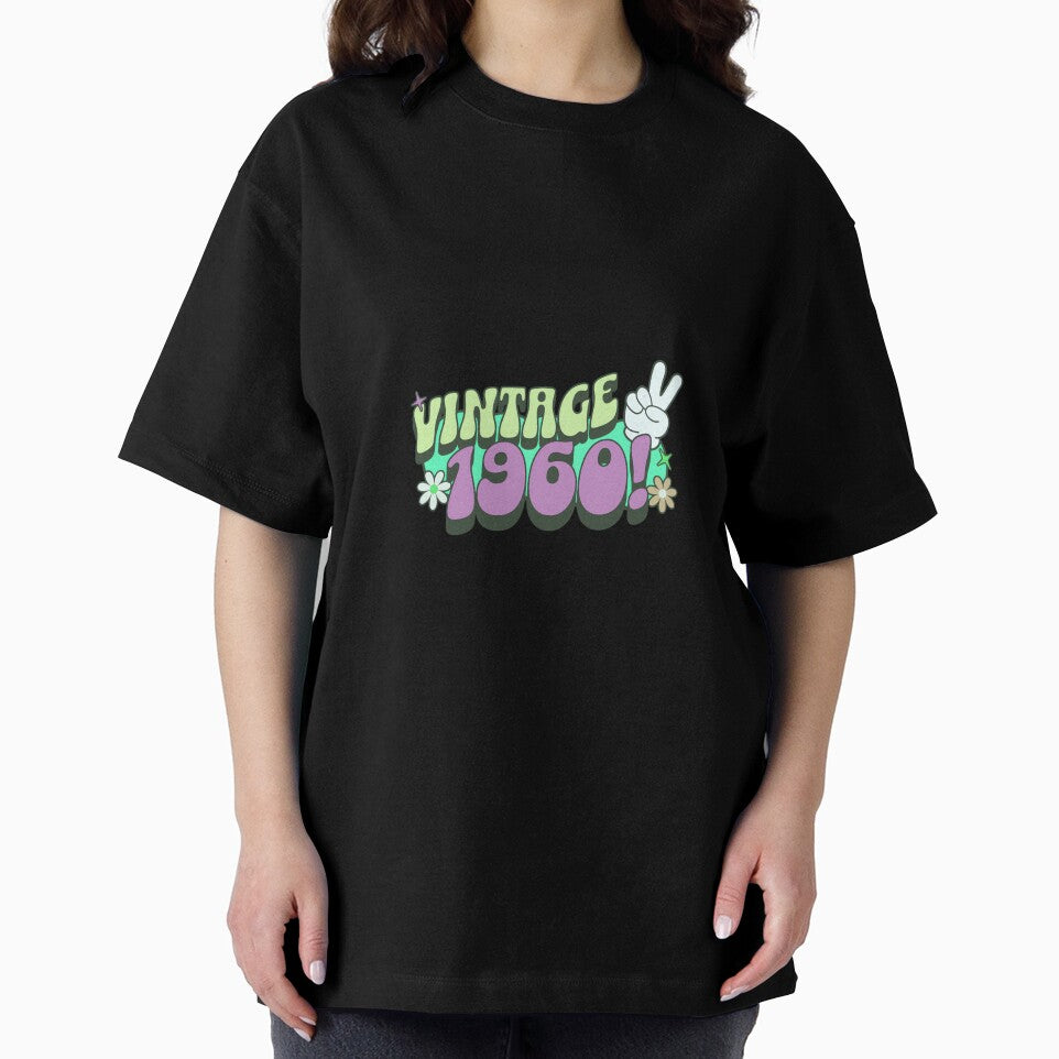 Groovy 1960 Birthday, Retro Vintage Nostalgic Hippie Hippy by EugeneRBarnett