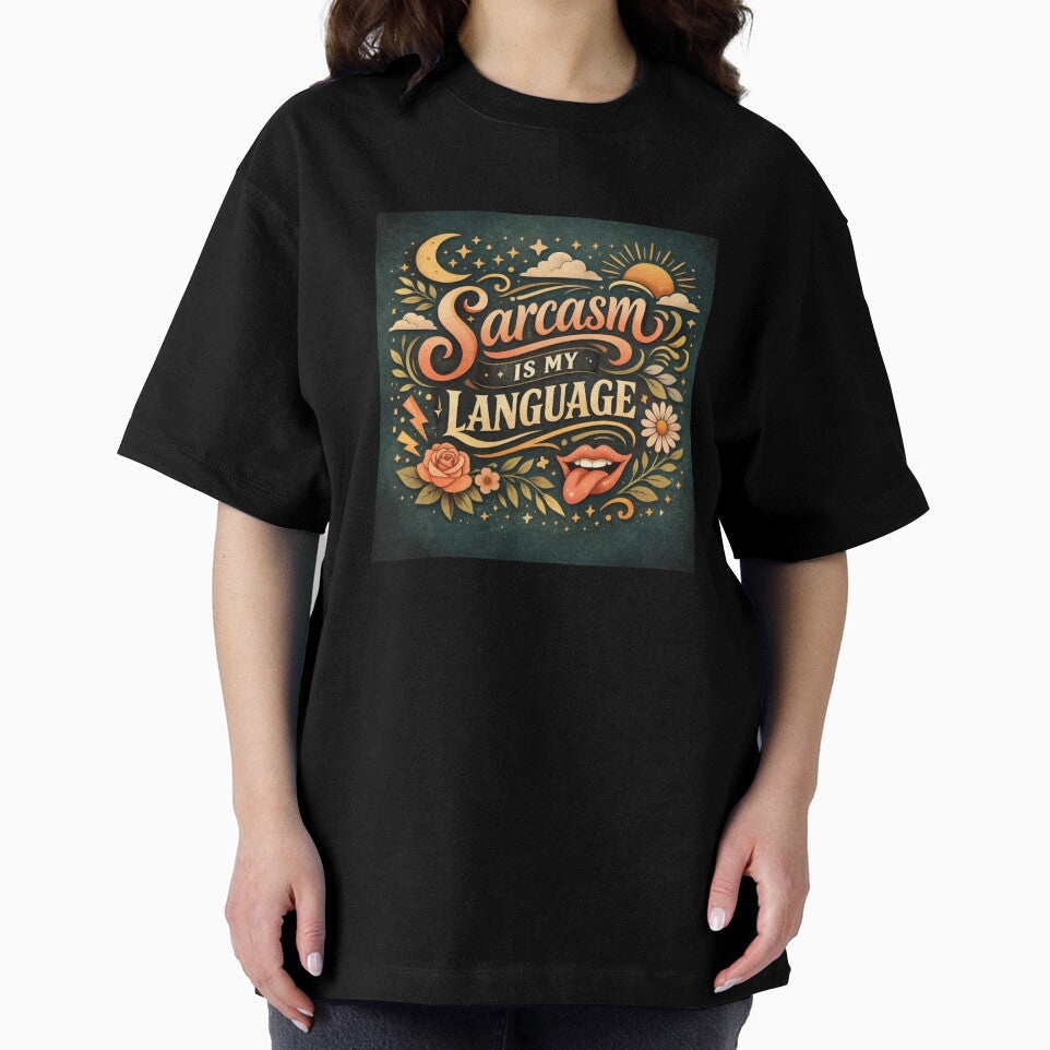 Sarcasm Is My Language – Aesthetic Typography Design by Sanika arts